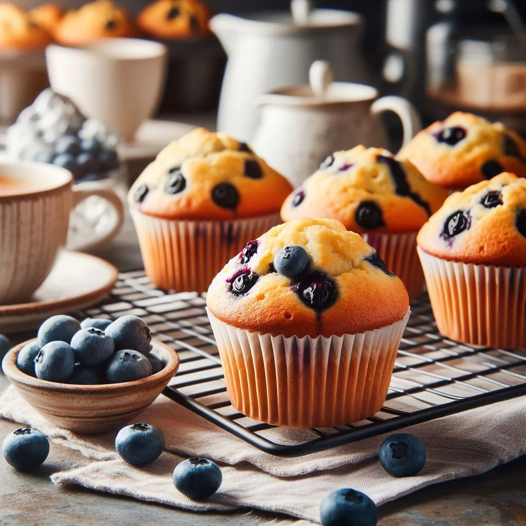 Gesunde Blaubeer Muffins